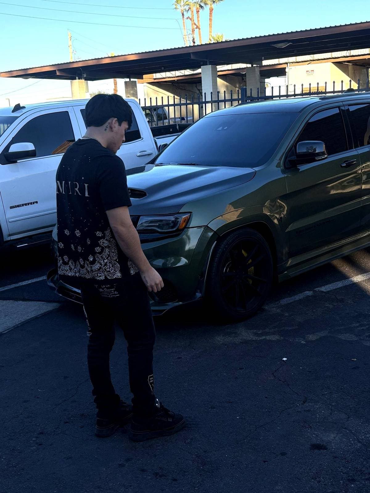 Joel's Jeep at Billionaire Barbershop