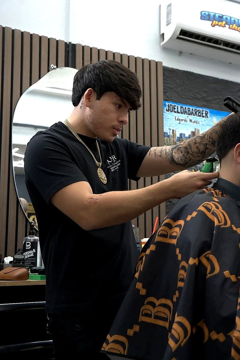 Joel Da Barber, founder and premium barber at Billionaire Barbershop in Glendale Arizona